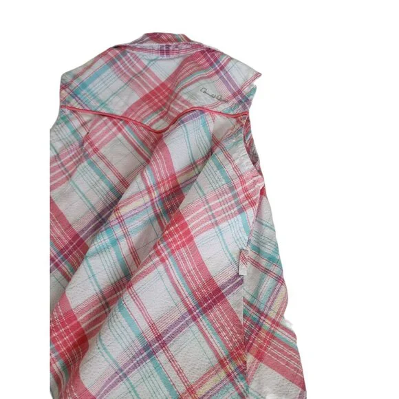 Arnold Palmer Little Girls Pink/Multicolor Plaid Sleeveless Dress Size 60-120 cm - Picture 3 of 10